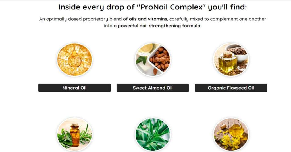 Main Ingredients in ProNail Complex