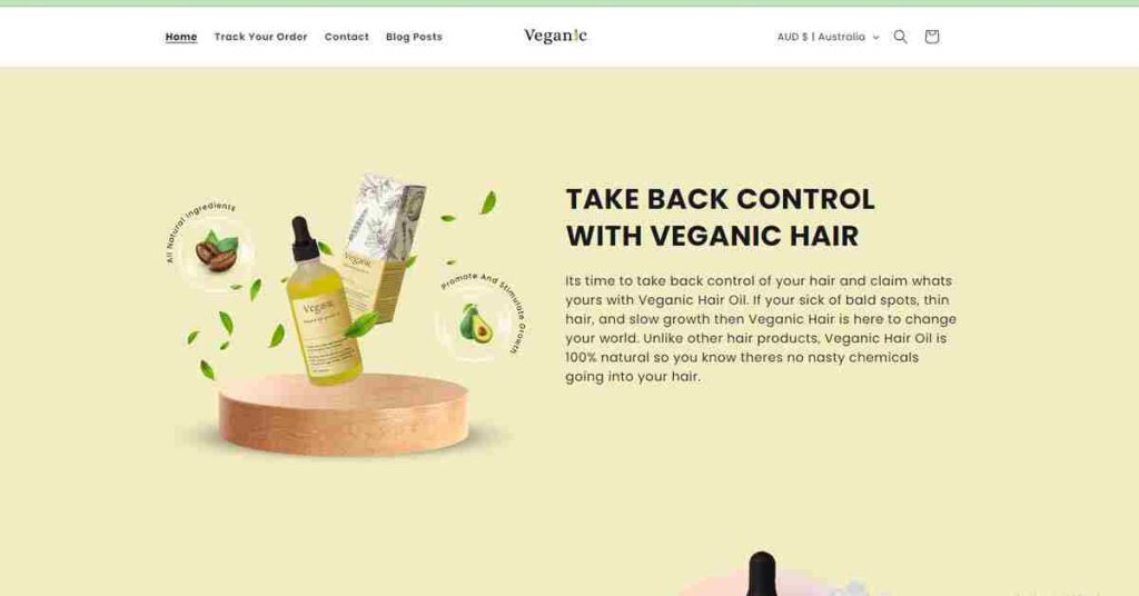 Veganic hair oil Benefits and uses